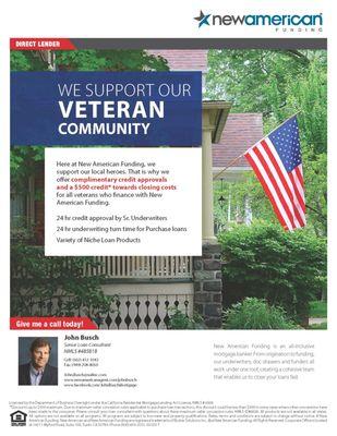 Call me today if you are a veteran and looking to purchase a home!