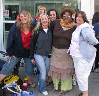 Camper Lori with Biggest Loser Contestants 2009