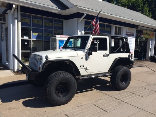 2009 jeep wrangler lifted by jack at manchester gas and service.