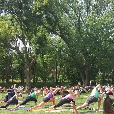 Yoga Class at Gray's Lake