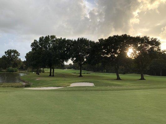 View from Hole #6 green looking at fairway of the Par 5, Hole #4