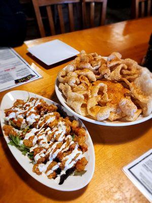 Volcano Shrimp and PorkPoppin Skins