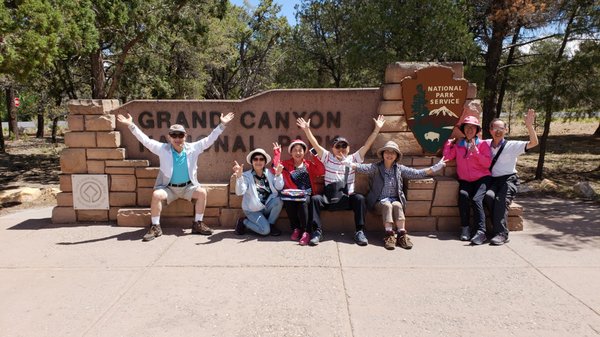 Touring the South Rim of the Grand Canyon.