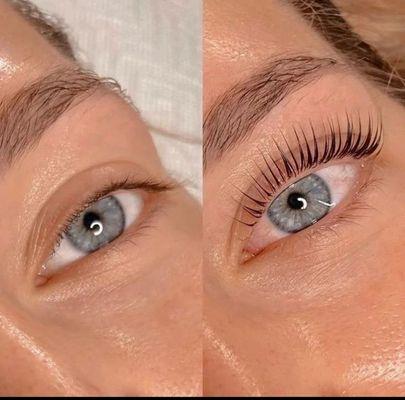 Service:  Lash Lift + Tint