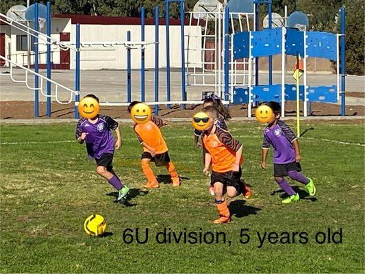 6U-8U focus on small sided games for maximum player time on the pitch. Balanced teams & Everyone plays!