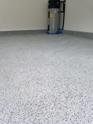 Garage Flake epoxy floor