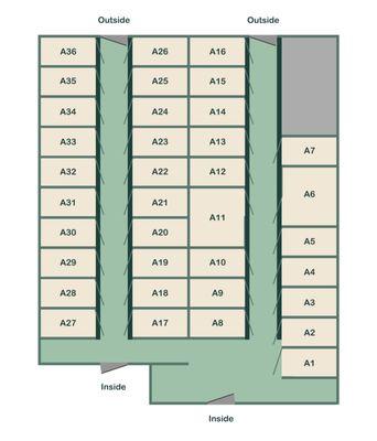 Boarding facility accommodations blue print.