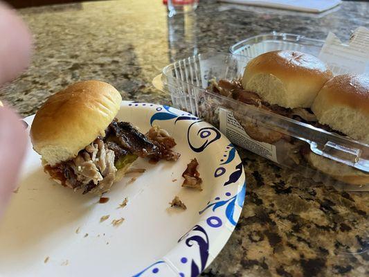 Pulled pork sandwiches