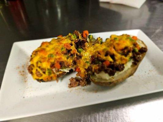 Loaded shepherd pie potatoes