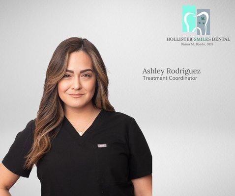 Ashley is our treatment coordinator. She is loves connecting with our patients and patients love Ashley!