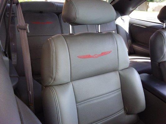 Custom leather upholstery kits are available.