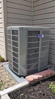 This customer is very happy with the quiet operation and comfort of his new 16.5 SEER American Standard air conditioner.