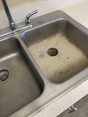 Mud in the kitchen sink