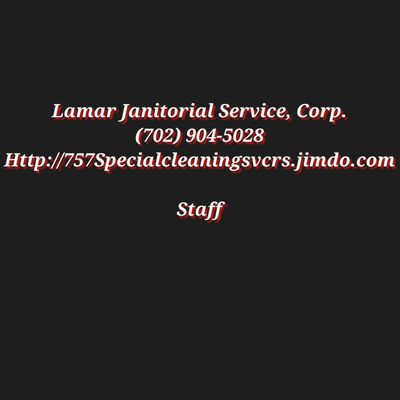 Janitorial Service ...
° View Our Website
° Give Us a Call at the number listed in this photo