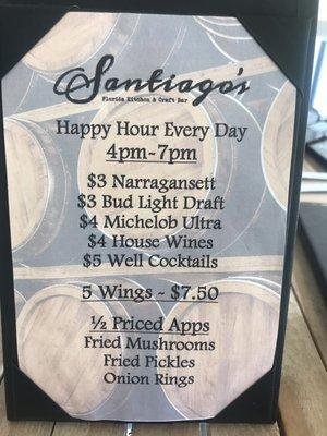 Happy Hour specials