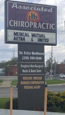 Dr Erica Matthews information.  Call for an update on health insurance coverage.