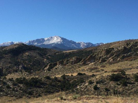 The view of Pikes Peak