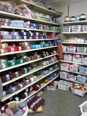 and they have yarn and knitting/crocheting/sewing supplies