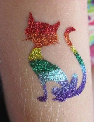 Waterproof glitter tattoos add sparkle