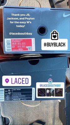 Kobe 1 Protros and Lebron 8 Lakers! Thank you Laced!!