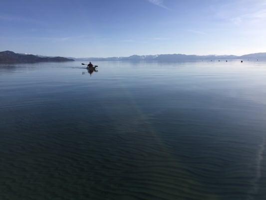 Me and my kayak on Lake Tahoe