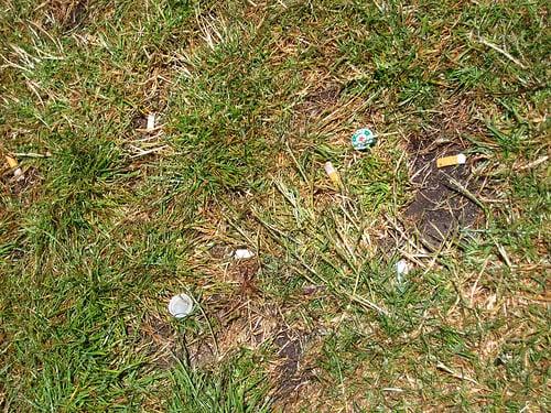 Cigarette butts and beer cap bottles on my lawn after GLC left my neighbors house. Not very professional in my opinion