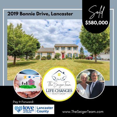 JUST SOLD! 
Buy. Sell. Do Good!
Pay It Forward: Love INC Lancaster