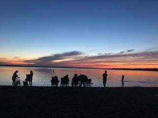 North Landing RV Park Beach at sunset