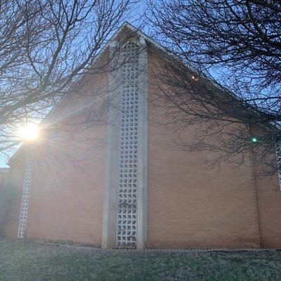 Front of Highland Heights Baptist Church.