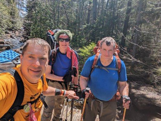 half way on the trans adirondack thru hike nobo