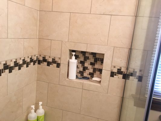 Tile shower