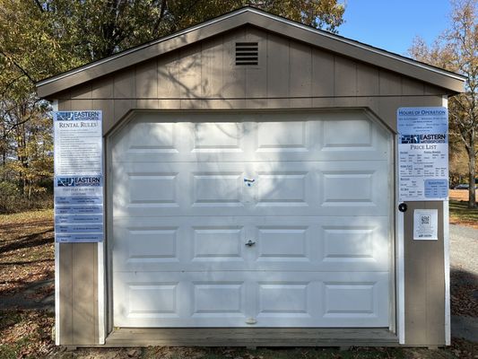 Canoe/kayak rental shed