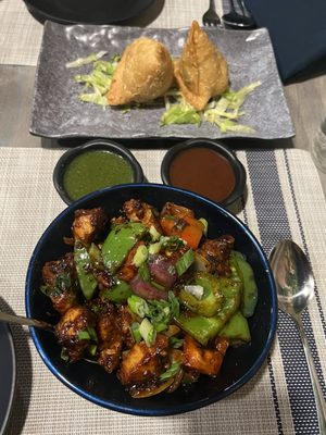 Samosas, Chili Chicken Gravy