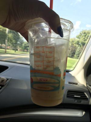 Ice with coffee