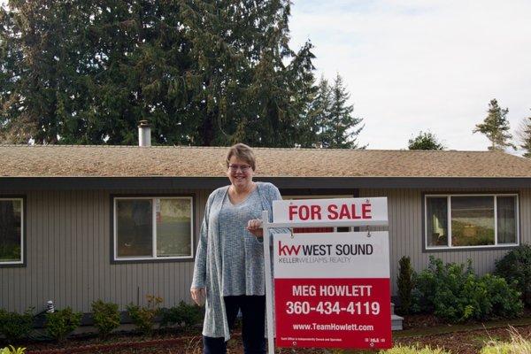 Meg Howlett, Local Real Estate Agent in Kitsap County.  We have helped over 800 clients buy or sell over the last 10 years.