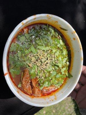 Birria consume. Super flavorful and loaded with meat