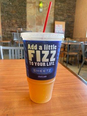 Mango fiesta green iced tea!