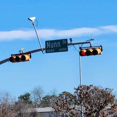 Nunn is the street I'm off of