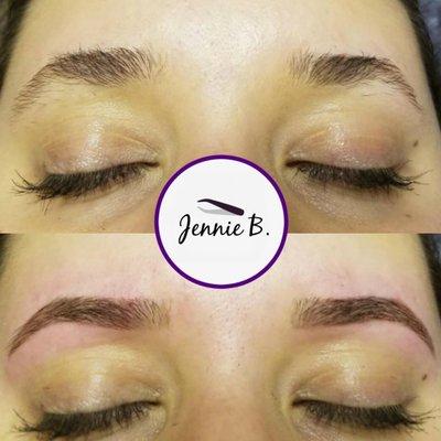 Michigans Premier Brow artist Jennie B. 248-528-2009 #browsbyjennieb #imobsessed #browsonfleek #browshaping #browgoals #sleekbrows #sleekbr