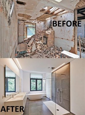 A small remodeling project.