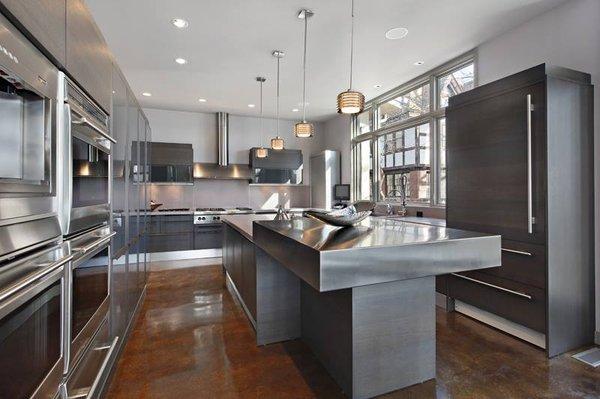 Modern sells and so does double ovens. Is there anyone that doesn't like this steel kitchen?