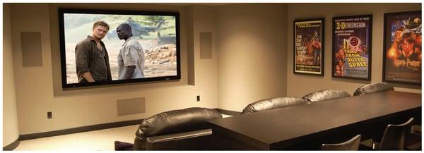 Full Home Theater Setup, Recessed