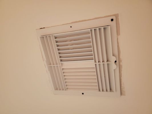 The "finish" around the vent