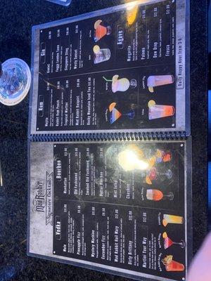 Full drink menu