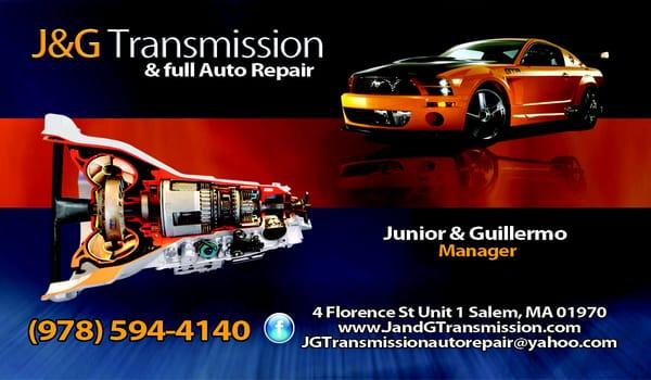 J&G Transmission Auto Body Collision