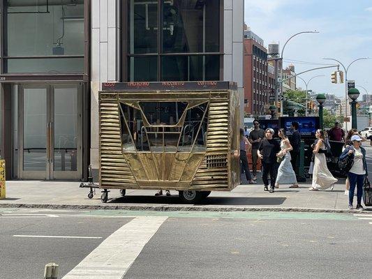 Peddler coffee cart rear angle