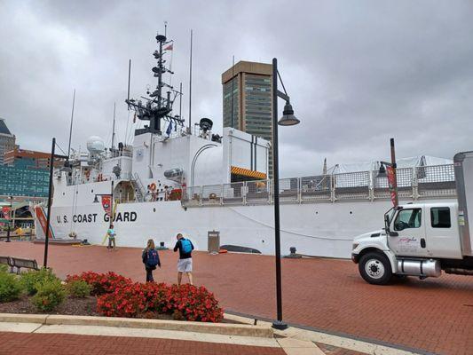 Coast Gauard ship, Foward visited Inner Harbour of Baltimore.