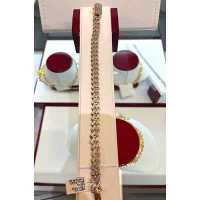 Bracelet 10k gold with diamond