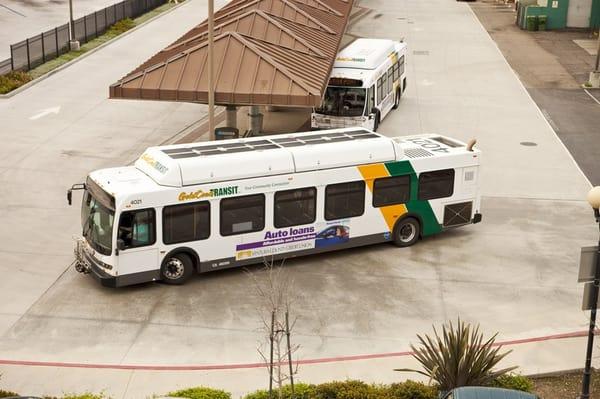 Gold Coast Transit bus at the Oxnard Transportation Center