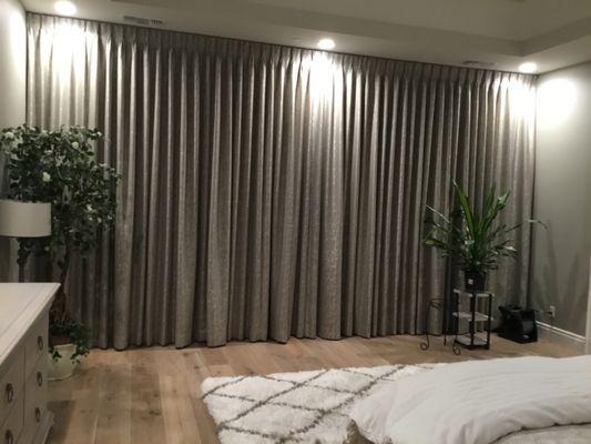 Beautiful wall to wall drapes